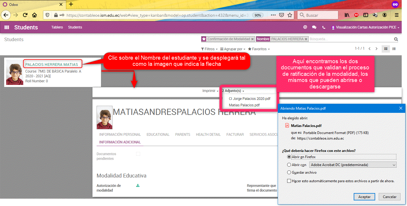 Revisión documentación PICE
