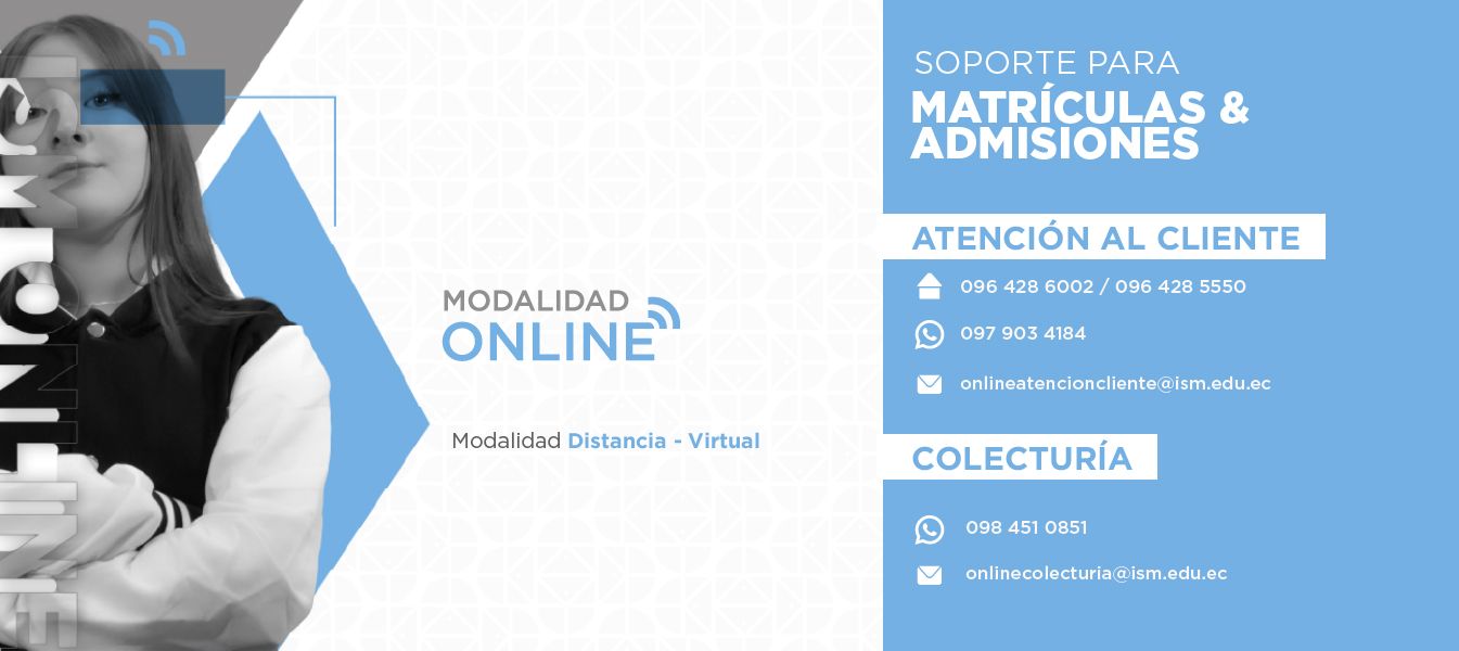 Soporte Matrículas y Admisiones ONLINE